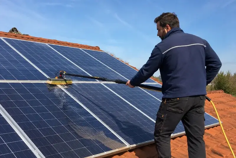 Nettoyage et entretien de panneaux solaires à Souprosse